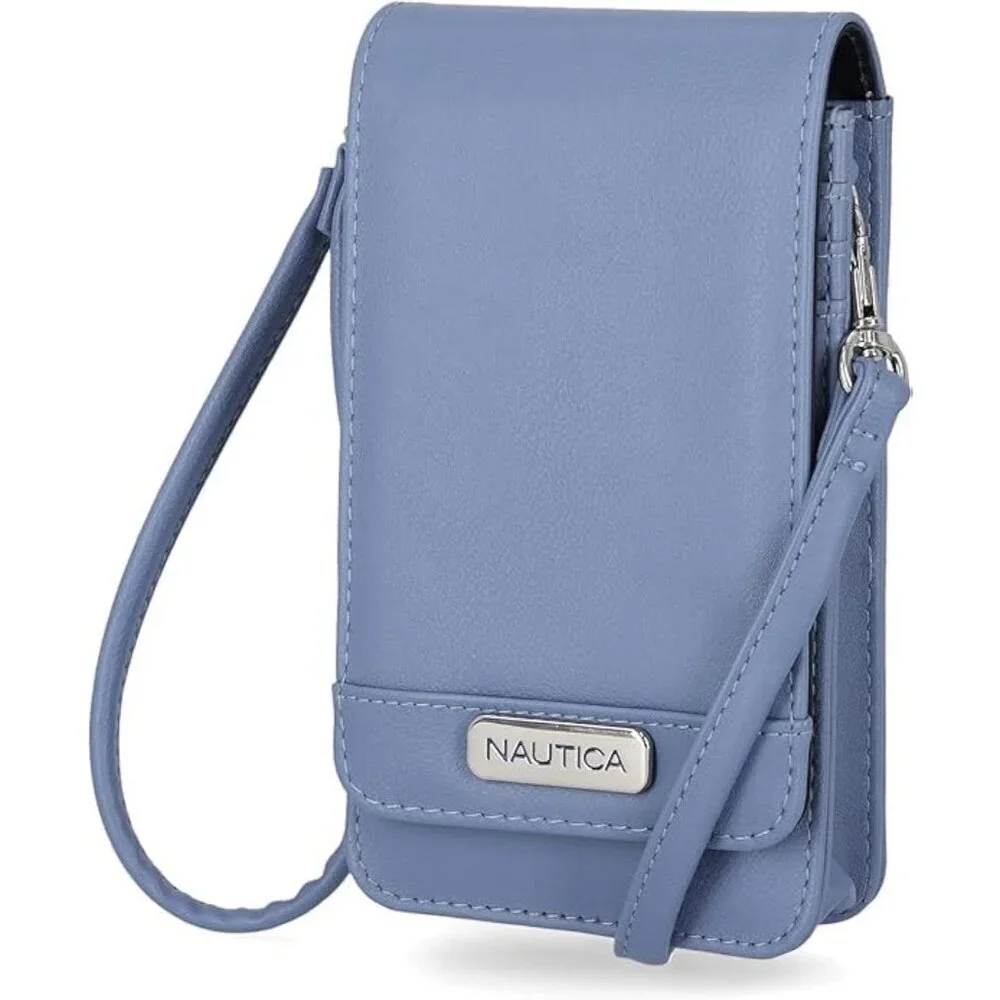 Women's Vegan Leather Crossbody Wallet RFID Blocking Small Phone Purse